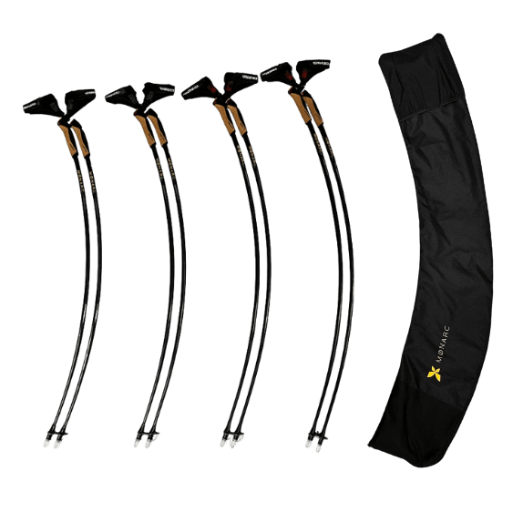 Pack clubs MØNARC® : 4 paires d'Arcs de Marche® tout équipées pour la marche nordique