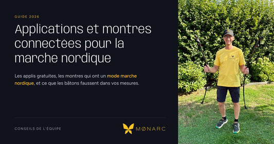 Applications et montres connectées pour la marche nordique : guide 2026 MØNARC