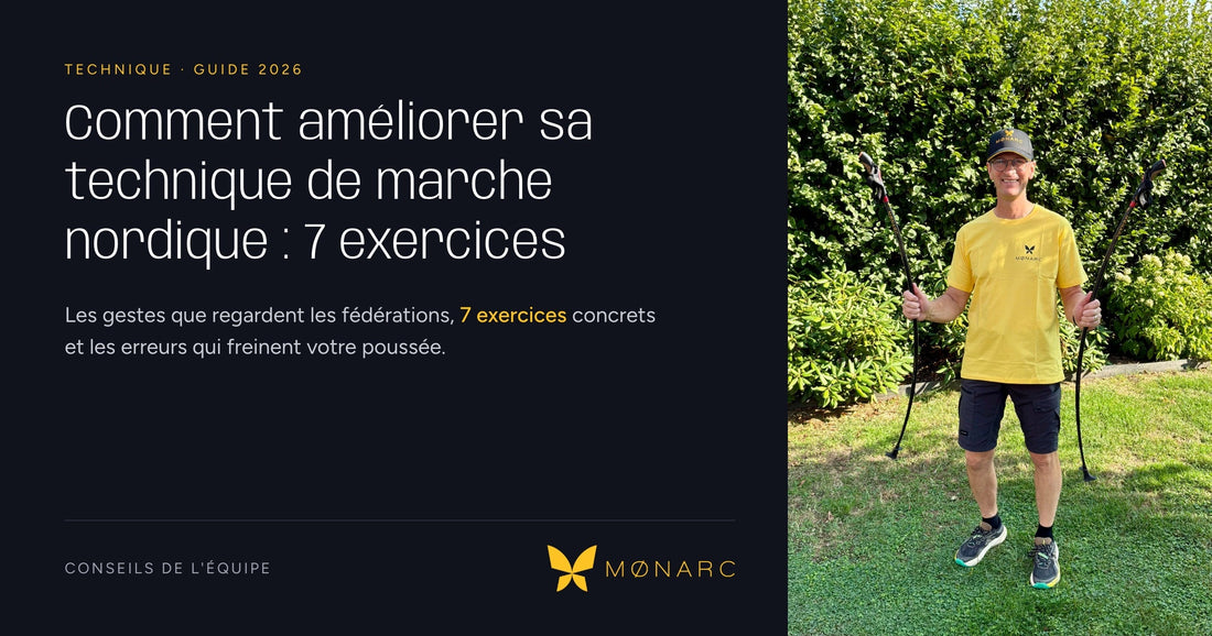 Comment améliorer sa technique de marche nordique : 7 exercices, guide MØNARC