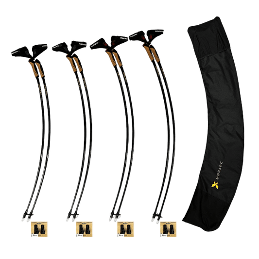 Pack clubs MØNARC® : 4 paires d'Arcs de Marche® tout équipées pour la marche nordique